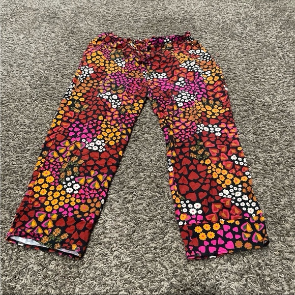 FARM Rio Pants - farm rio for anthropologie elodie cropped floral and heart pants size large